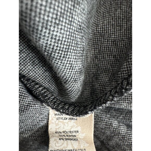 Soft Surroundings Ryden Buffalo Plaid Peplum Tunic Black White size large - Picture 6 of 6